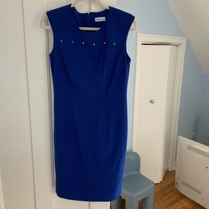 Calvin Klein Blue studded Dress size 4